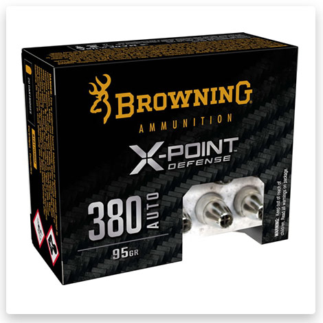 380 ACP - 95 Grain X-Point Brass Cased - Browning