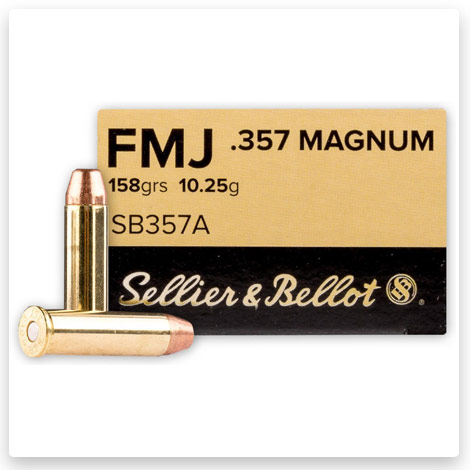 357 Mag - 158 Grain FMJ - Sellier & Bellot