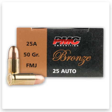 25 ACP - 50 Grain FMJ - PMC