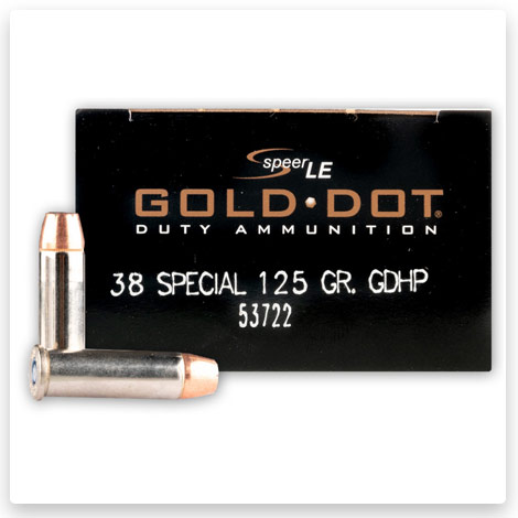38 Special - 125 Grain JHP - Speer Gold Dot