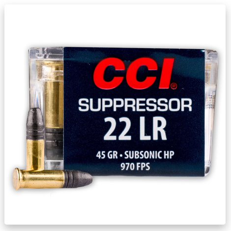 22 LR - 45 Grain LHP - CCI Suppressor