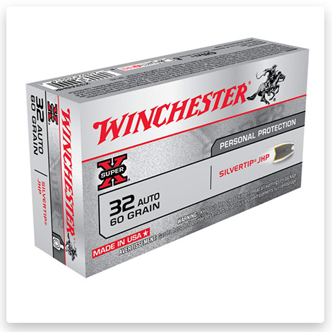 32 ACP - 60 Grain Silvertip Jacketed Hollow Point - Winchester