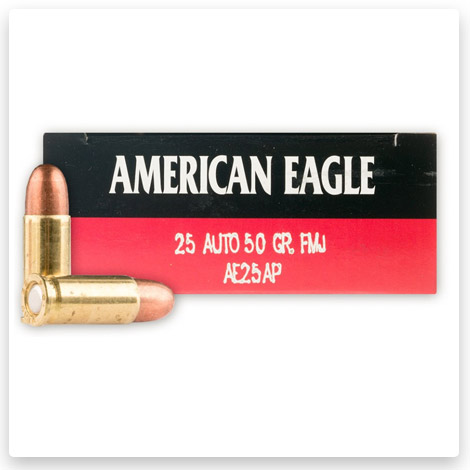 25 ACP - 50 Grain FMJ - Federal American Eagle