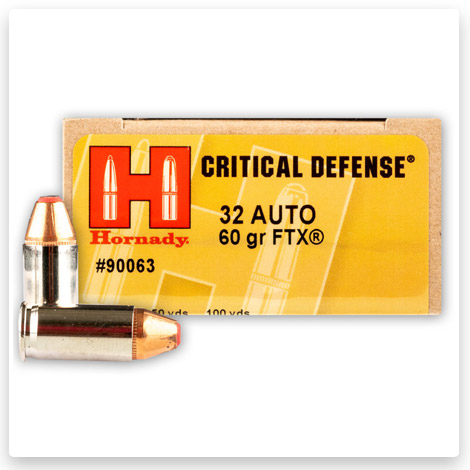 32 ACP - 60 Grain FTX - Hornady Critical Defense