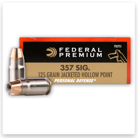 357 Sig - 125 Grain JHP - Federal