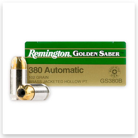 380 Auto - 102 Grain JHP - Remington Golden Saber
