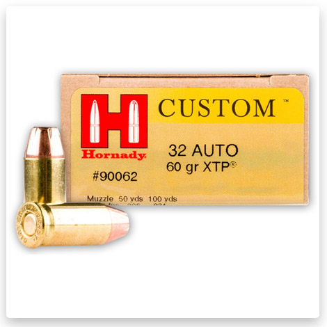 32 ACP – 60 Grain JHP XTP – Hornady Custom