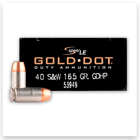 40 S&W - 165 gr GDHP - Speer Gold Dot
