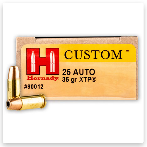 25 ACP - 35 Grain JHP XTP - Hornady