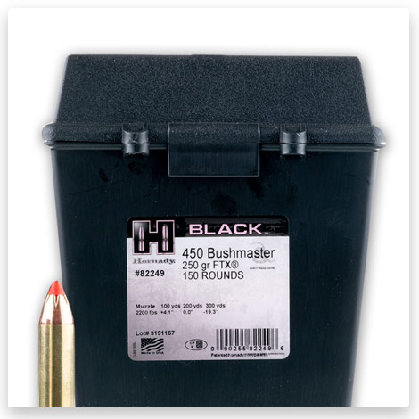 450 Bushmaster - 250 Grain FTX - Hornady BLACK