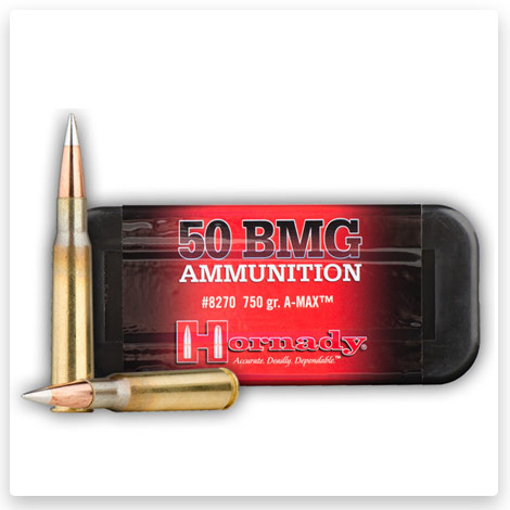 50 Cal BMG - 750 Grain A-Max Match - Hornady