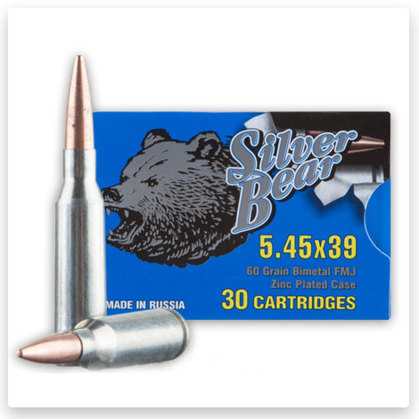 5.45x39 - 60 gr FMJ - Silver Bear