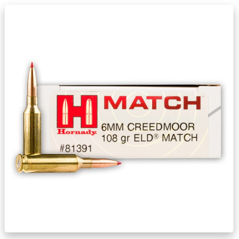 6mm Creedmoor - 108 Grain ELD Match - Hornady Match