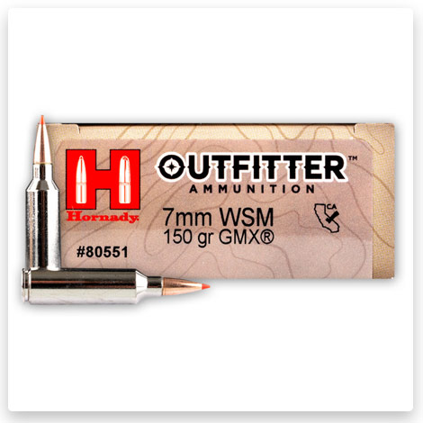 7mm WSM - 150 Grain GMX - Hornady Outfitter