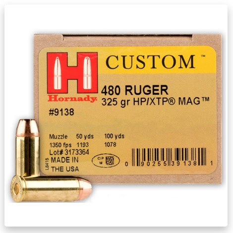 480 Ruger - 325 gr JHP - XTP - Hornady