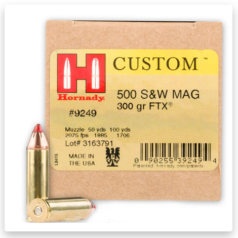 500 S&W Magnum - 300 Grain FTX JHP - Hornady LEVERevolution