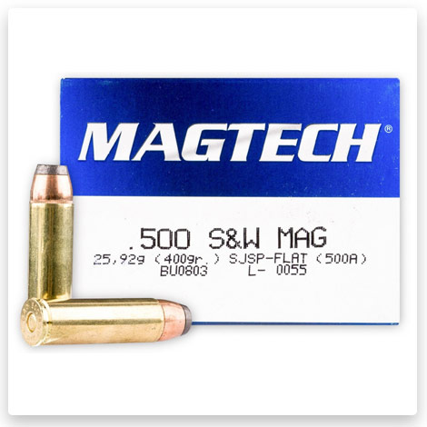 500 S&W Magnum - 400 gr SJSP - Magtech 