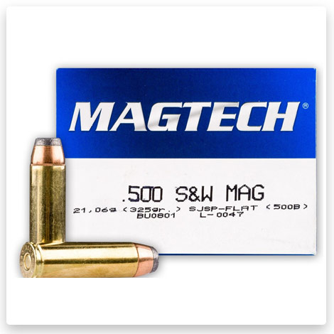 500 S&W Magnum - 325 Grain SJSP Flat - Magtech 