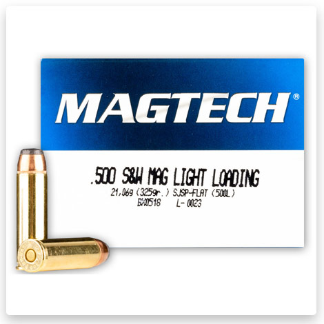 500 S&W - 325 Grain SJSP-Flat - Magtech Light Loading 