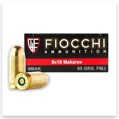 9mm Makarov - 95 Grain FMJ - Fiocchi 