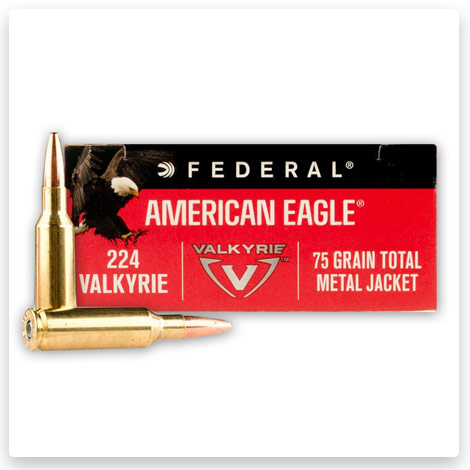 224 Valkyrie - 75 Grain TMJ - Federal American Eagle 