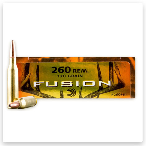 260 Rem - 120 Grain SP - Federal Fusion 