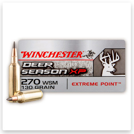 270 WSM - 130 Grain Polymer Tipped - Winchester Deer Season XP