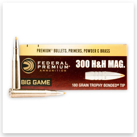 300 H&H Magnum - 180 gr Trophy Bonded Tip - Federal 