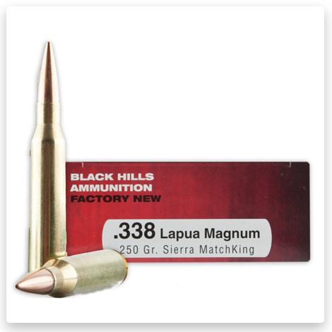 338 Lapua Magnum - 250 Grain MatchKing HPBT - Black Hills
