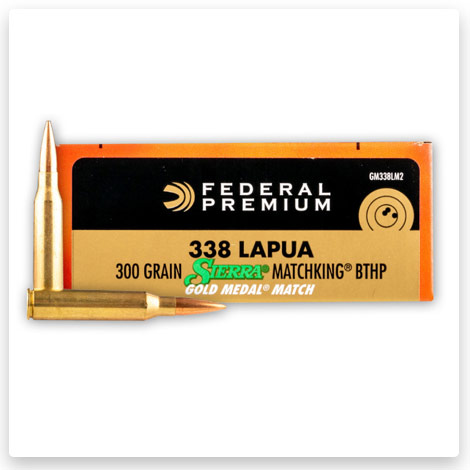 338 Lapua Magnum - 300 gr Sierra® MatchKing® HPBT - Federal 