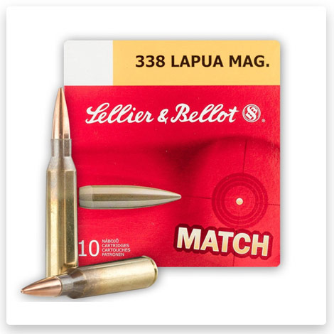 338 Lapua Magnum - 250 Grain HPBT MATCH - Sellier & Bellot