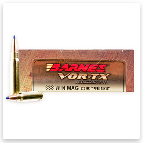 338 Winchester Magnum - 225 gr Tipped Triple-Shock X Hollow Point - Barnes VOR-TX 