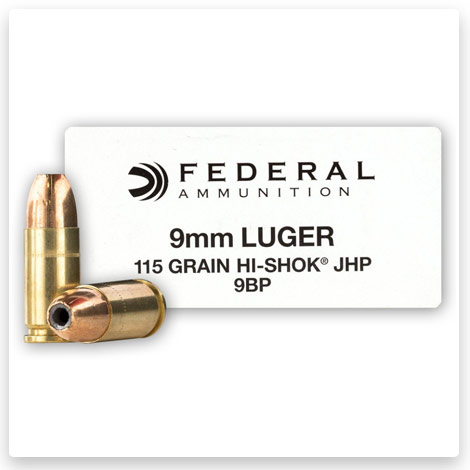 9mm - 115 Grain JHP - Federal Classic Personal Defense