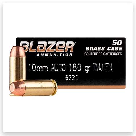 10mm Auto - 180 Grain FMJ - Blazer Brass