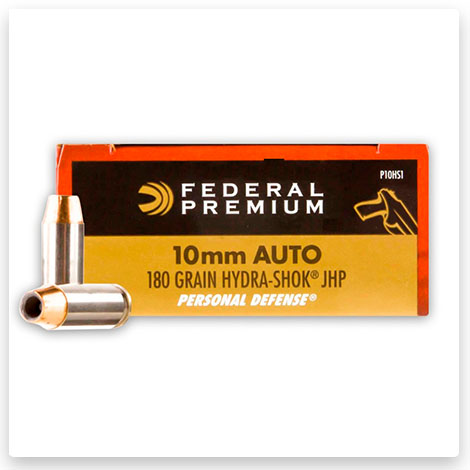 10mm Auto - 180 Grain Hydra-Shok JHP - Federal Premium