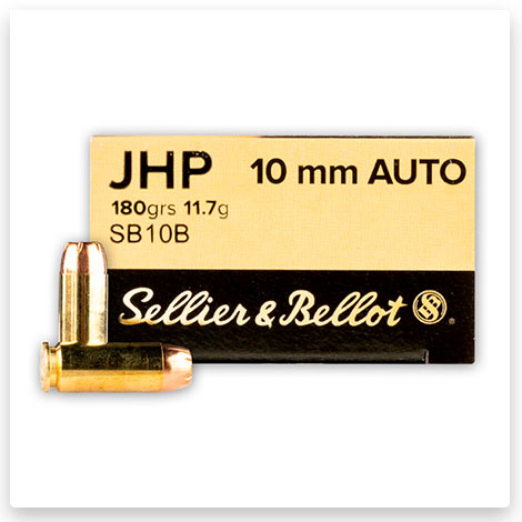 10mm Auto - 180 Grain JHP - Sellier & Bellot