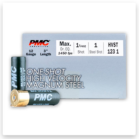 12 Gauge - 3" 1oz. #1 Steel Shot - PMC High Velocity Magnum