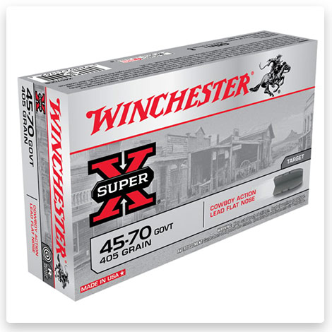 45-70 Government - 405 Grain Cowboy Action Lead Flat Nose - Winchester