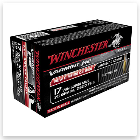 17 Winchester Super Magnum - 25 Grain Polymer Tip - Winchester