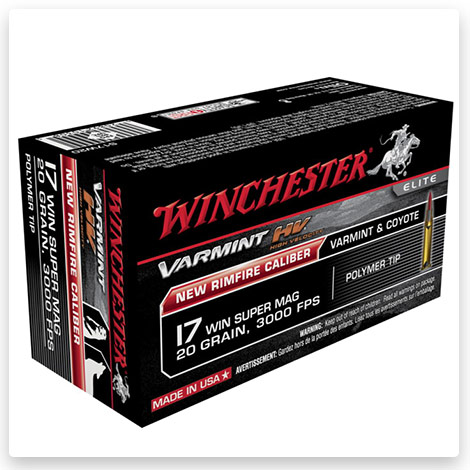 17 Winchester Super Magnum - 20 Grain Polymer Tip - Winchester