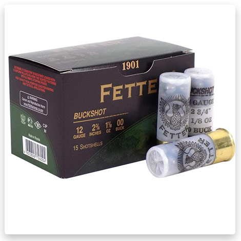 12 Gauge - Centerfire Shotgun Buckshot Ammunition - Fetter