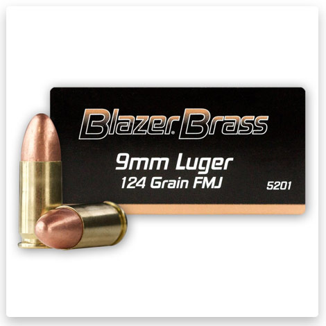 9mm - 124 Grain FMJ - Blazer Brass
