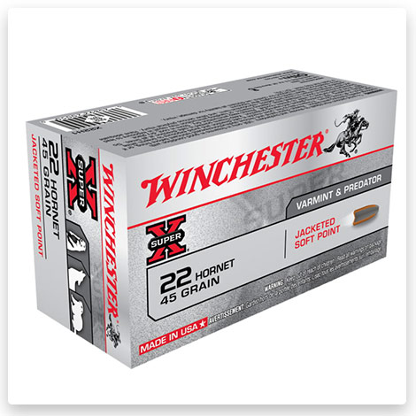 22 Hornet - 45 Grain Jacketed Soft Point - Winchester