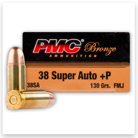 38 Super - +P 130 Grain FMJ - PMC