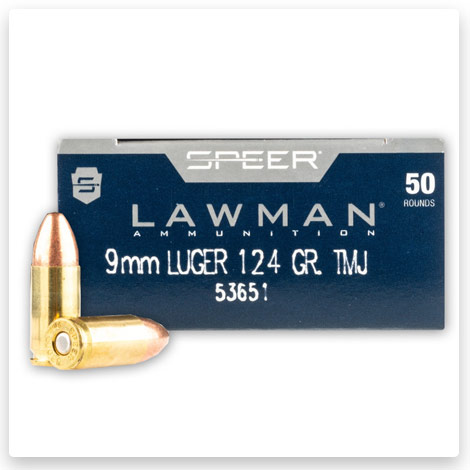 9mm - 124 Grain TMJ RN - Speer LAWMAN