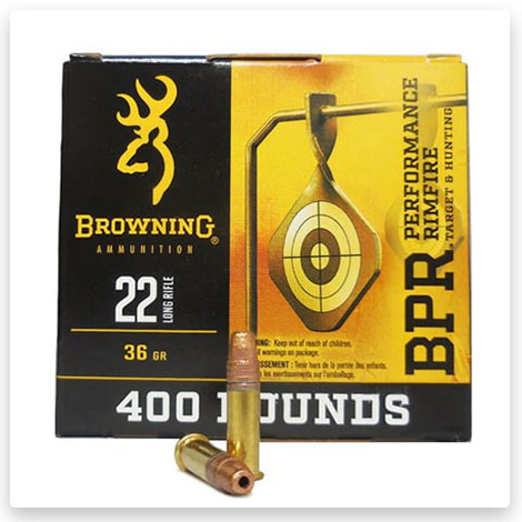 22 Long Rifle - 36 Grain Hollow Point - Browning