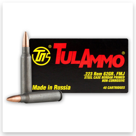 223 Rem - 62 Grain FMJ - TULA