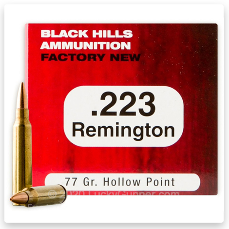 223 Rem - 77 Grain HP - Black Hills Match