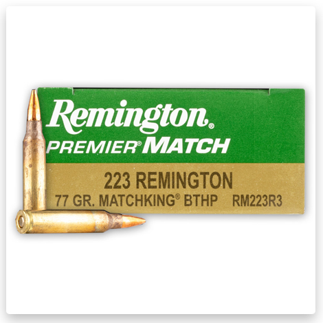 223 Rem - 77 gr BTHP Sierra MatchKing - Remington Premier Match