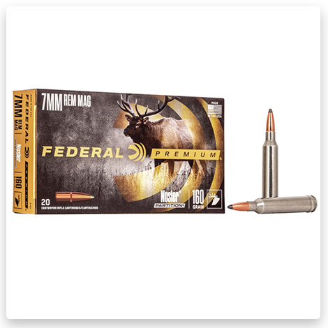 7mm Remington Magnum - 160 Grain Nosler Partition - Federal Premium